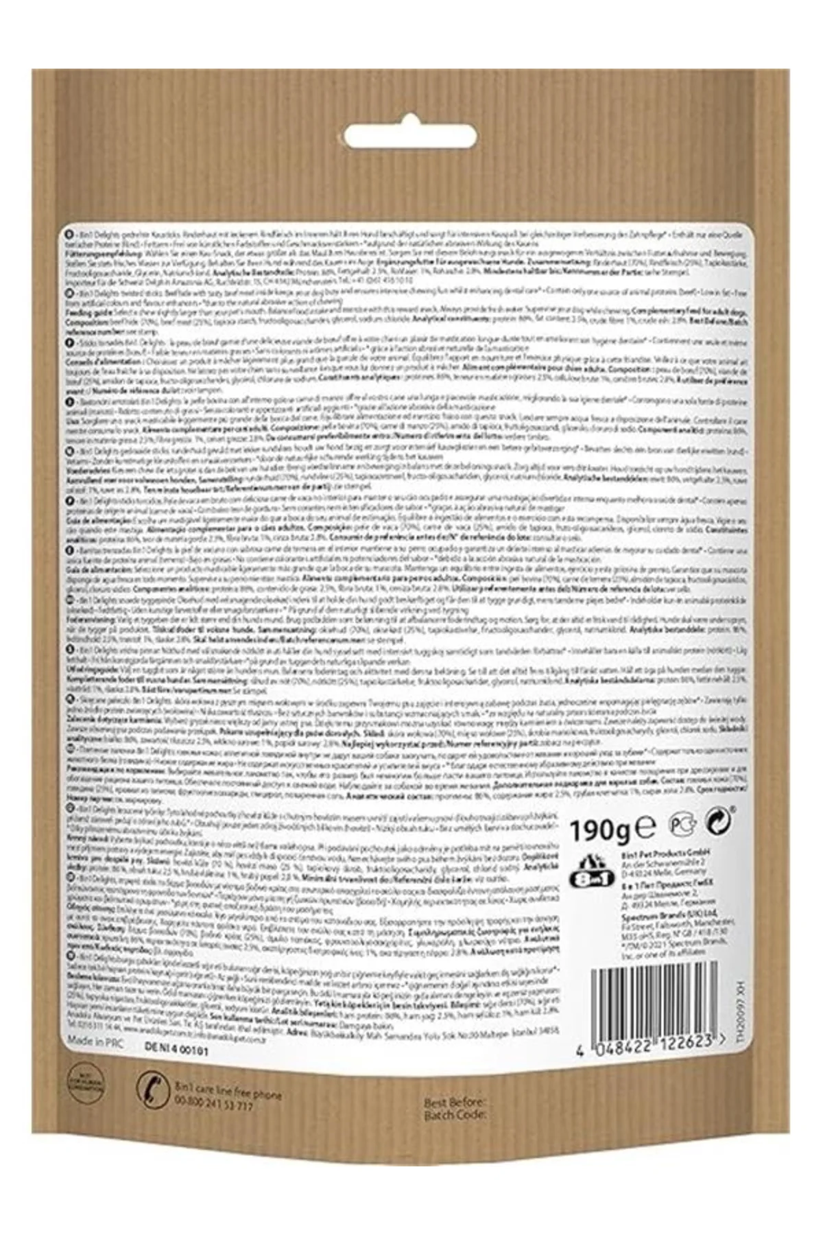 Delights Köpekler Için Biftekli Ödül Çubuğu 35 adet 190 gr SKT:12