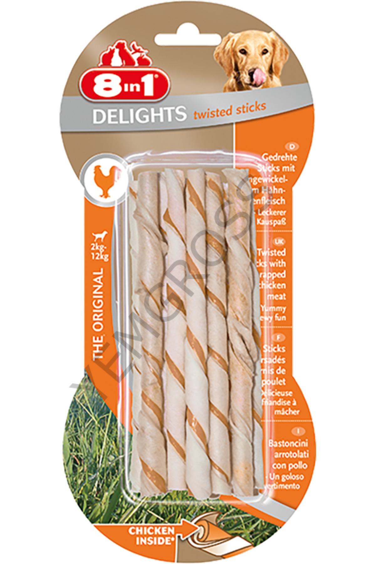 Delights Twisted Tavuklu Burgu Ağız Bakım Kemiği 55 Gr