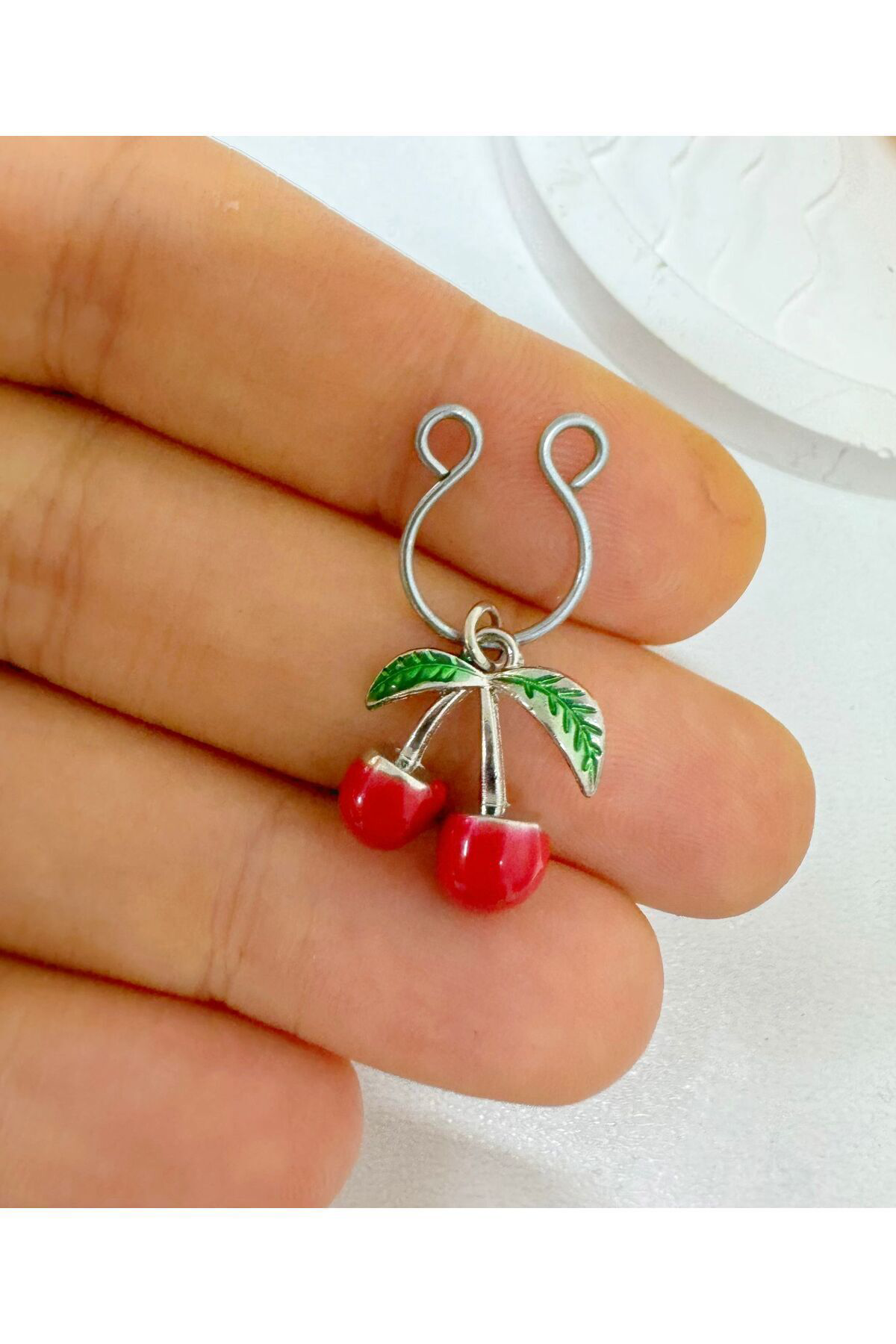 Arescollection Delik Gerektirmeyen Sikiştirma Sahte Fake Meme Ucu Nipple Piercin