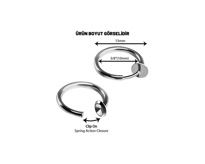 DELİKSİZ SIKIŞTIRMA FAKE PİERCİNG TÜM BÖLGELERE UYGUN  2 ADET PİE