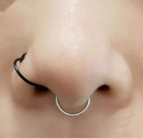 DELİKSİZ SIKIŞTIRMA FAKE PİERCİNG TÜM BÖLGELERE UYGUN  2 ADET PİE