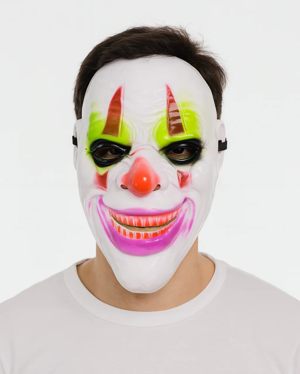 Delirten Gülüş Psikopat Palyaço Joker Maskesi – Korku Temalı Kostüm Aksesuarı