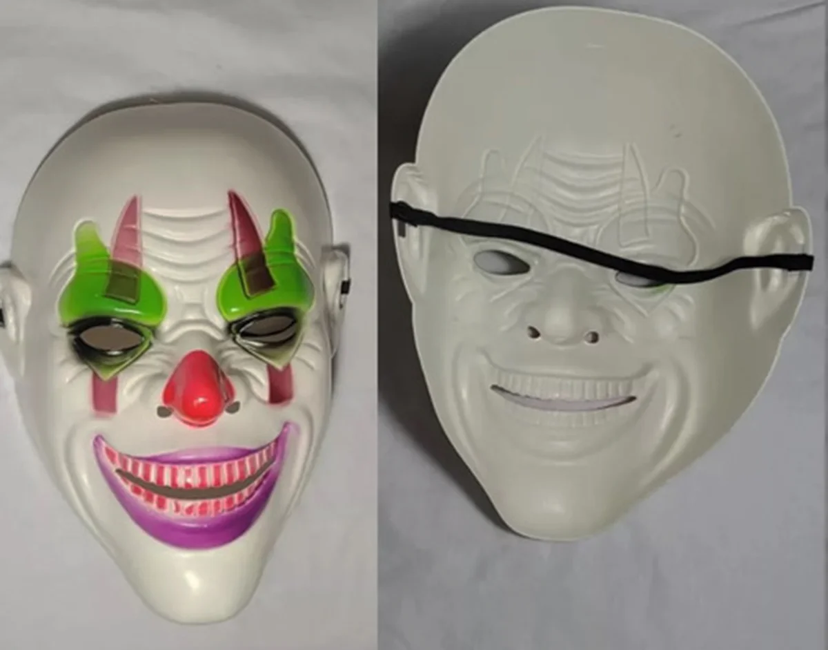 Delirten Gülüş Psikopat Palyaço Joker Maskesi – Korku Temalı Kostüm Aksesuarı