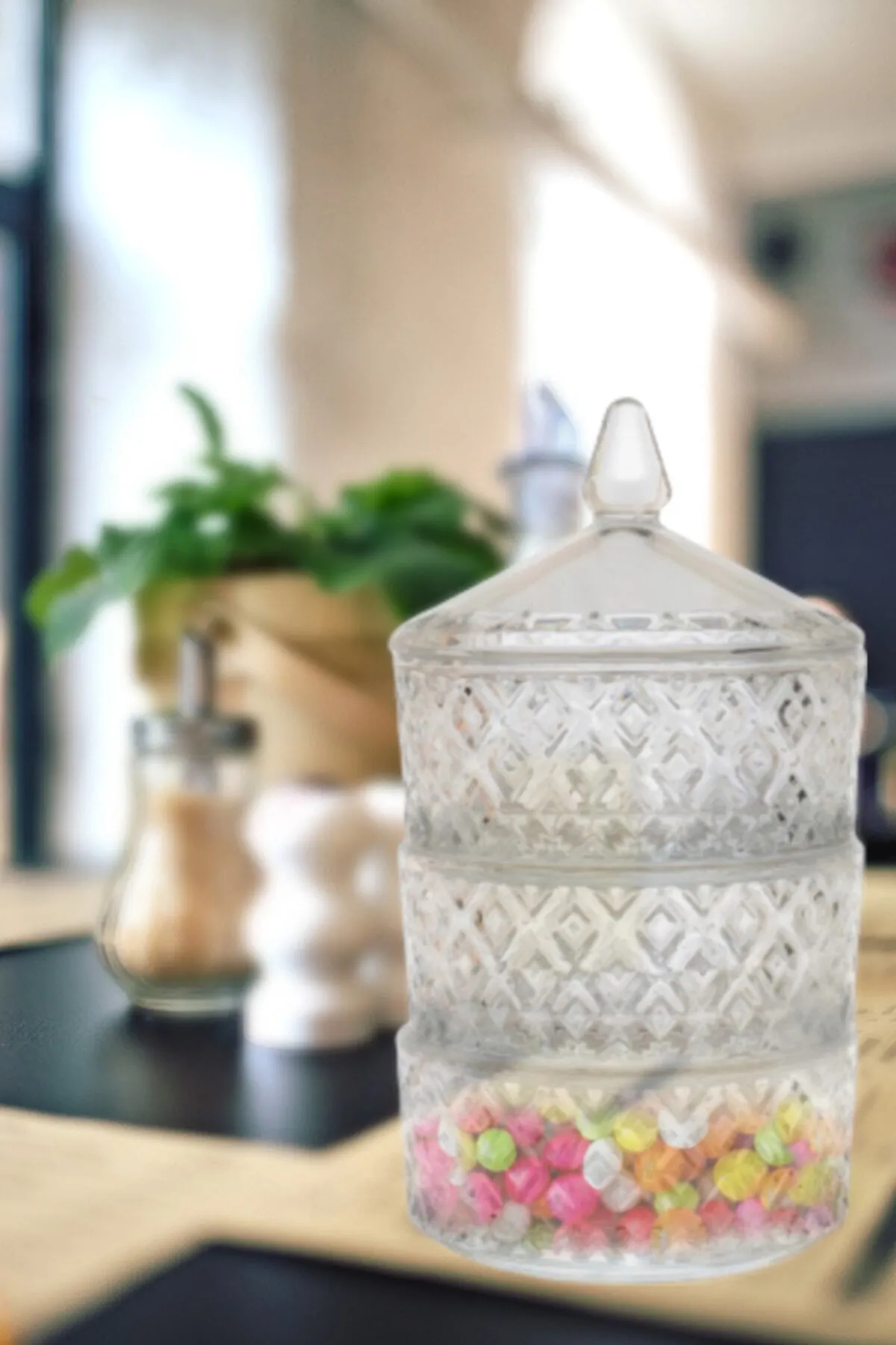 Just Cheap Store Delisoga 3 Katlı Cam Kurabiyelik Pak-417