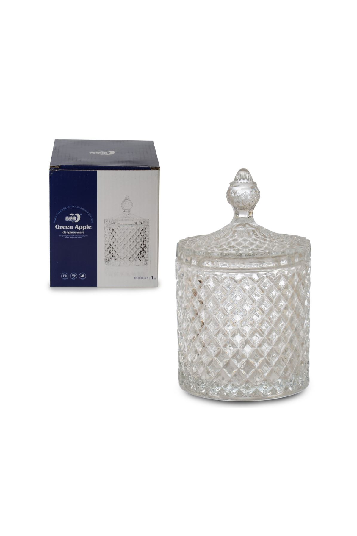 Just Cheap Store Delisoga Cam Şekerlik 10,5 Cm 70412