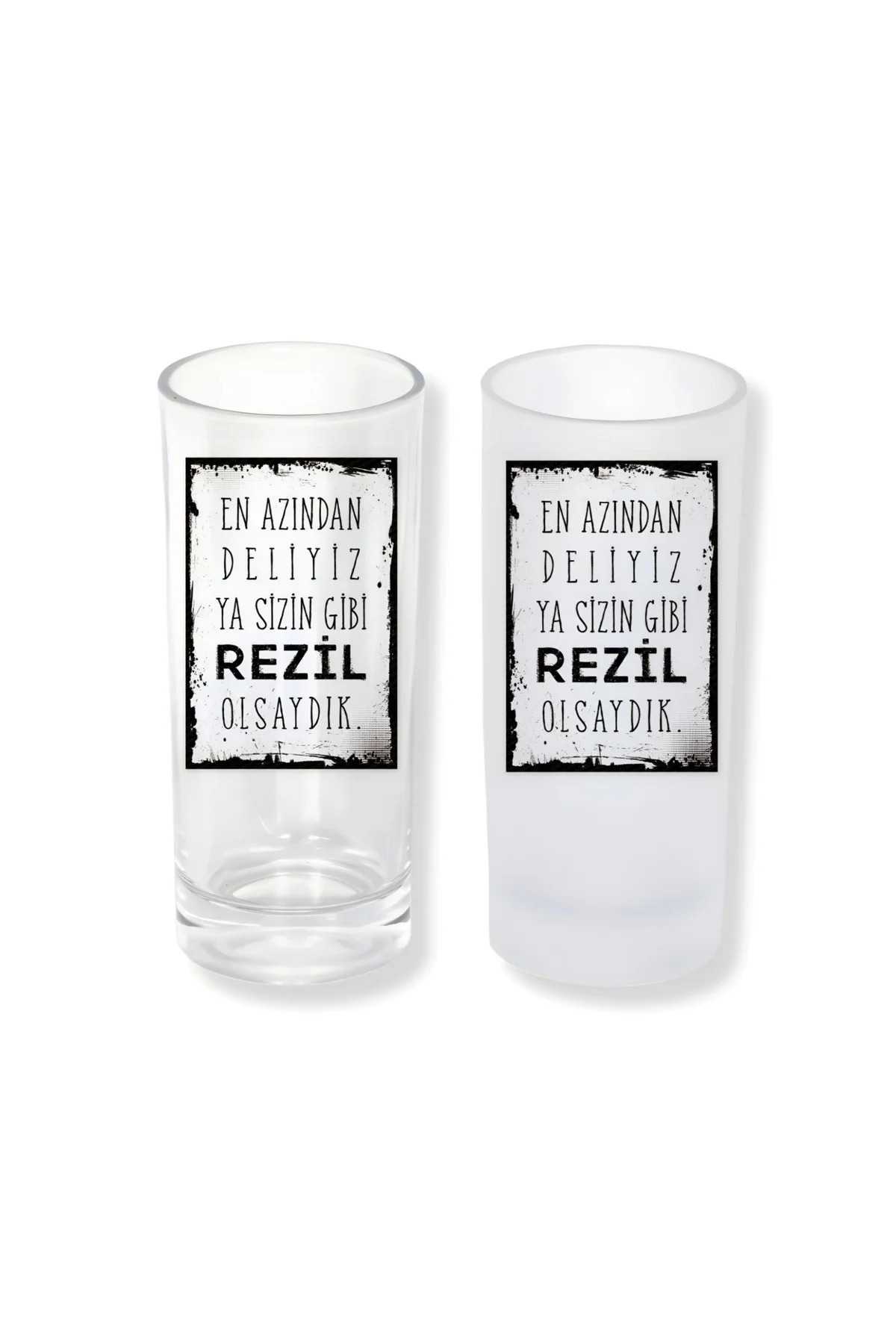 Deliyiz Buzlu / Buzsuz Seçenekli Rakı Bardağı – 1 Adet Şık Sunum 