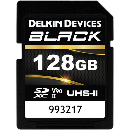Delkin Devices Black 128Gb Sd Uhs-İi U3 V90 Delkin Devices Black 128Gb Sd Uhs-İi U3 V90
