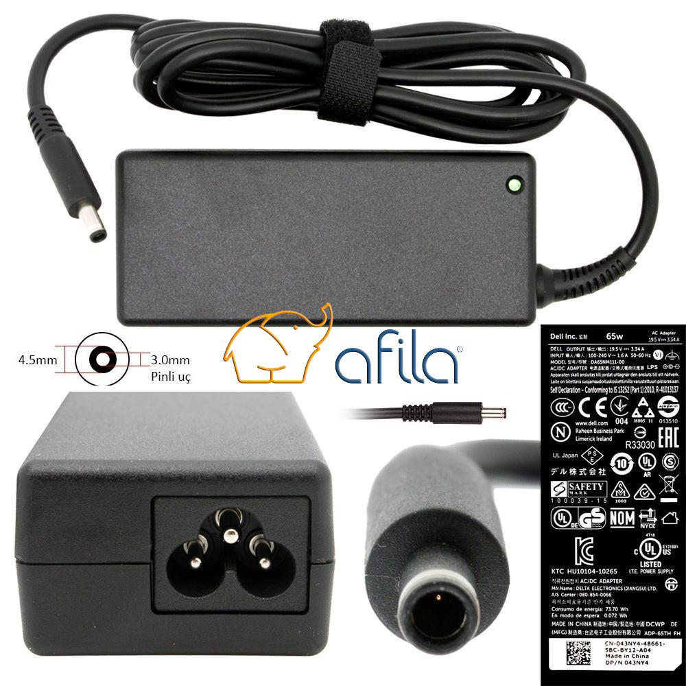 Dell  19.5V 3.34A 65W 4.5Mm-3.0Mm Notebook Adaptör (Orjinal)