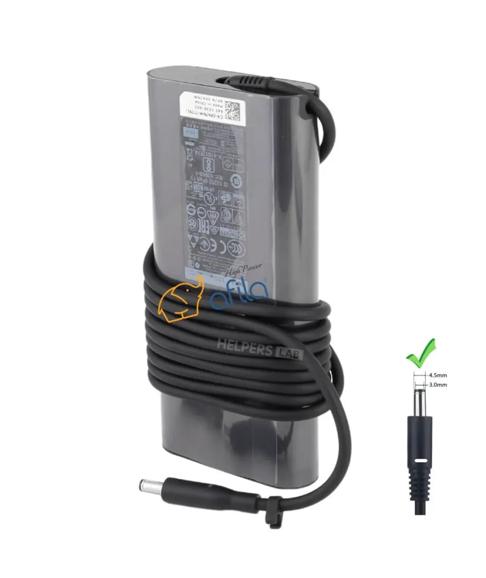 Dell 19.5V 6.67A 135W (4.5*3.0mm) Adaptör (6.7A, 6.9A, 7.1A, 130W Dell 19.5V 6.67A 135W (4.5*3.0mm) Adaptör (6.7A, 6.9A, 7.1A, 130W
