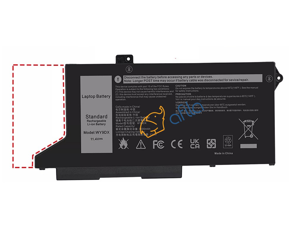 Dell WY9DX RJ40G 01K2CF M033W 75X16 Notebook Bataryası, Laptop Pi