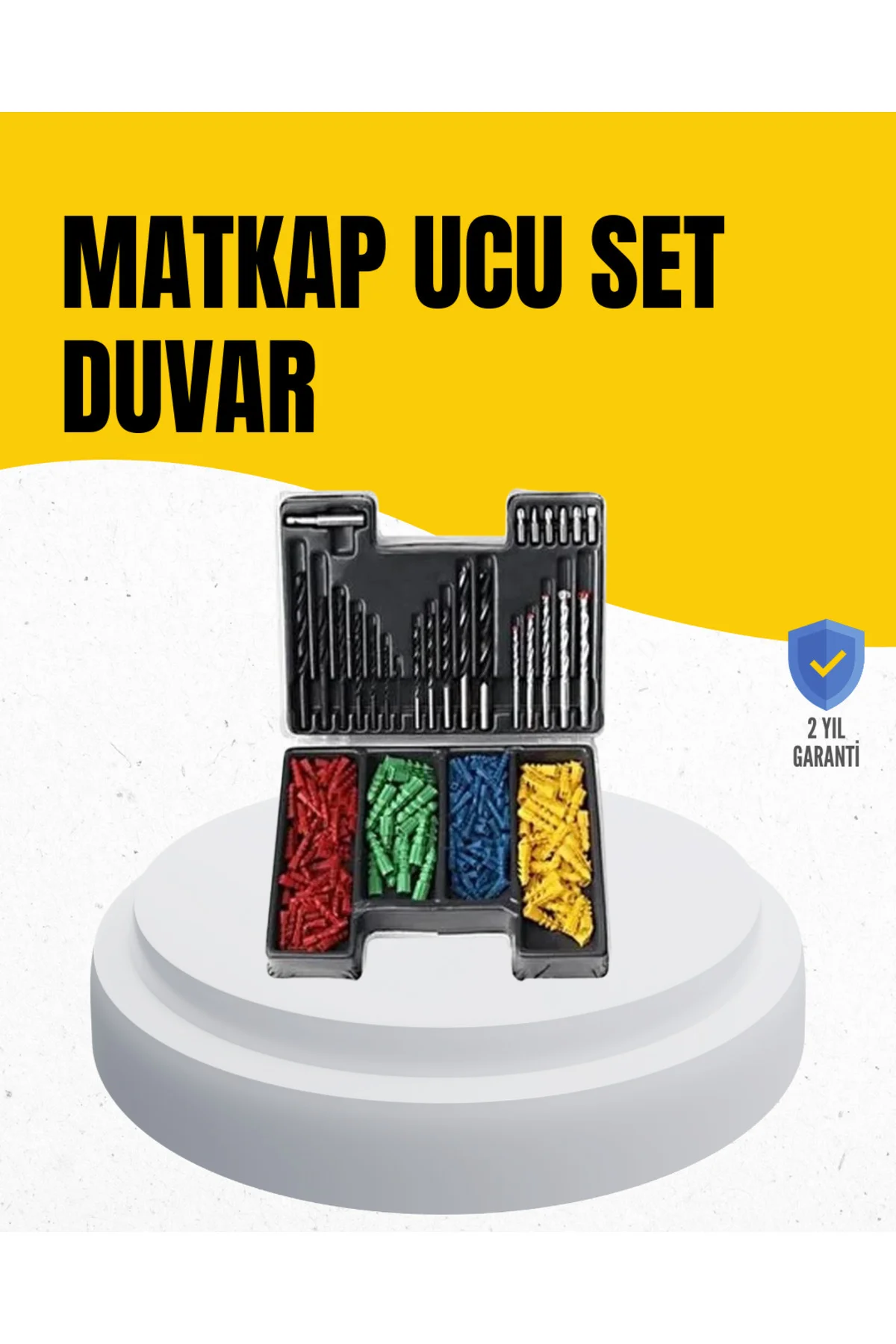 Delme Uç Seti 24 Parça Kutulu Matkap Ucu Ahşap Metal Beton İçin