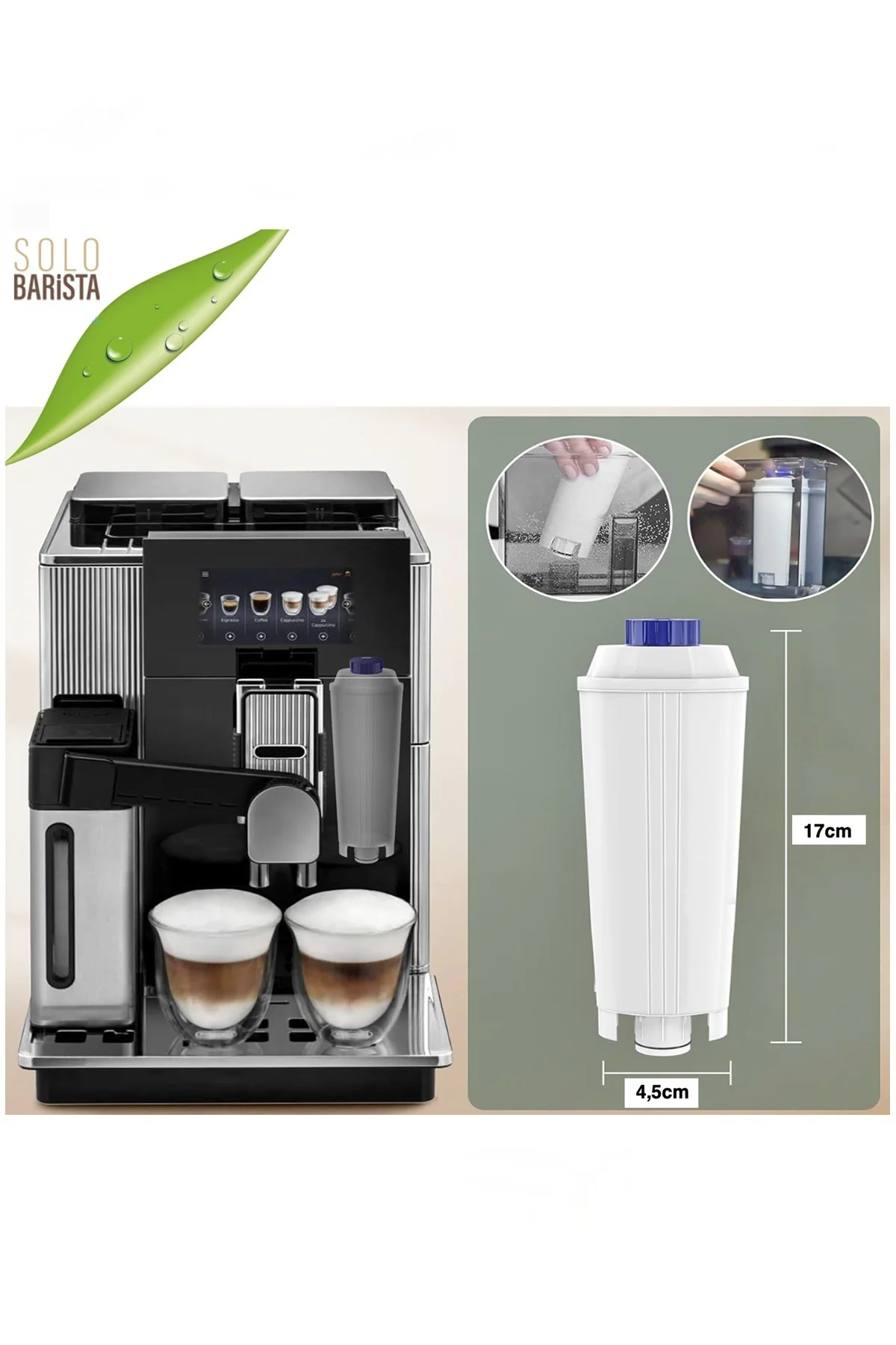 De'longhi Kahve Makinası Kireç Önleyici Su Arıtma Filtresi 6 Adet