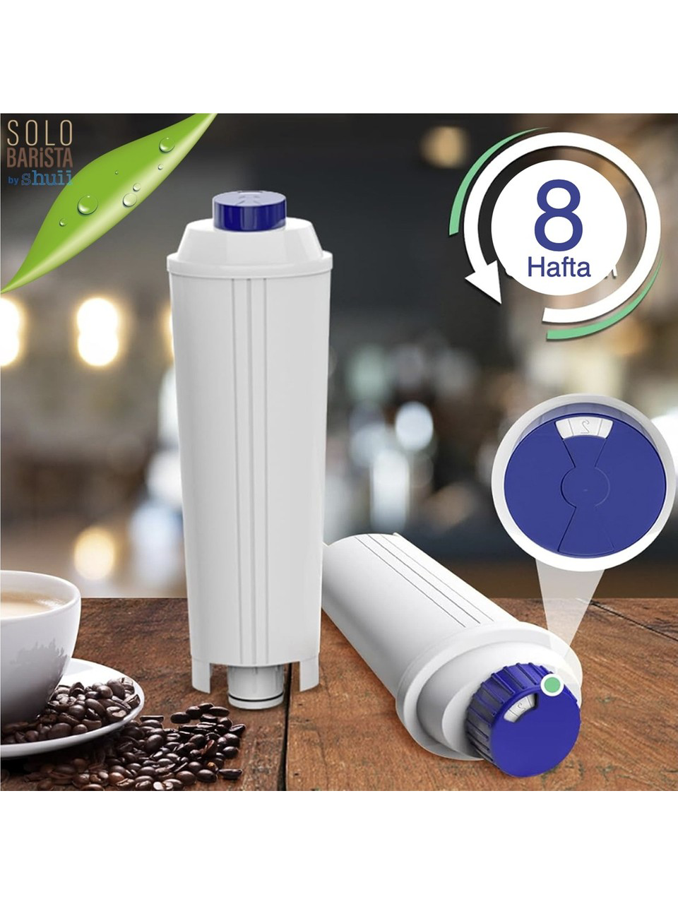 Delonghi Kahve Makinası Kireç Önleyici Su Arıtma Filtresi 8 Adet Delonghi Kahve Makinası Kireç Önleyici Su Arıtma Filtresi 8 Adet