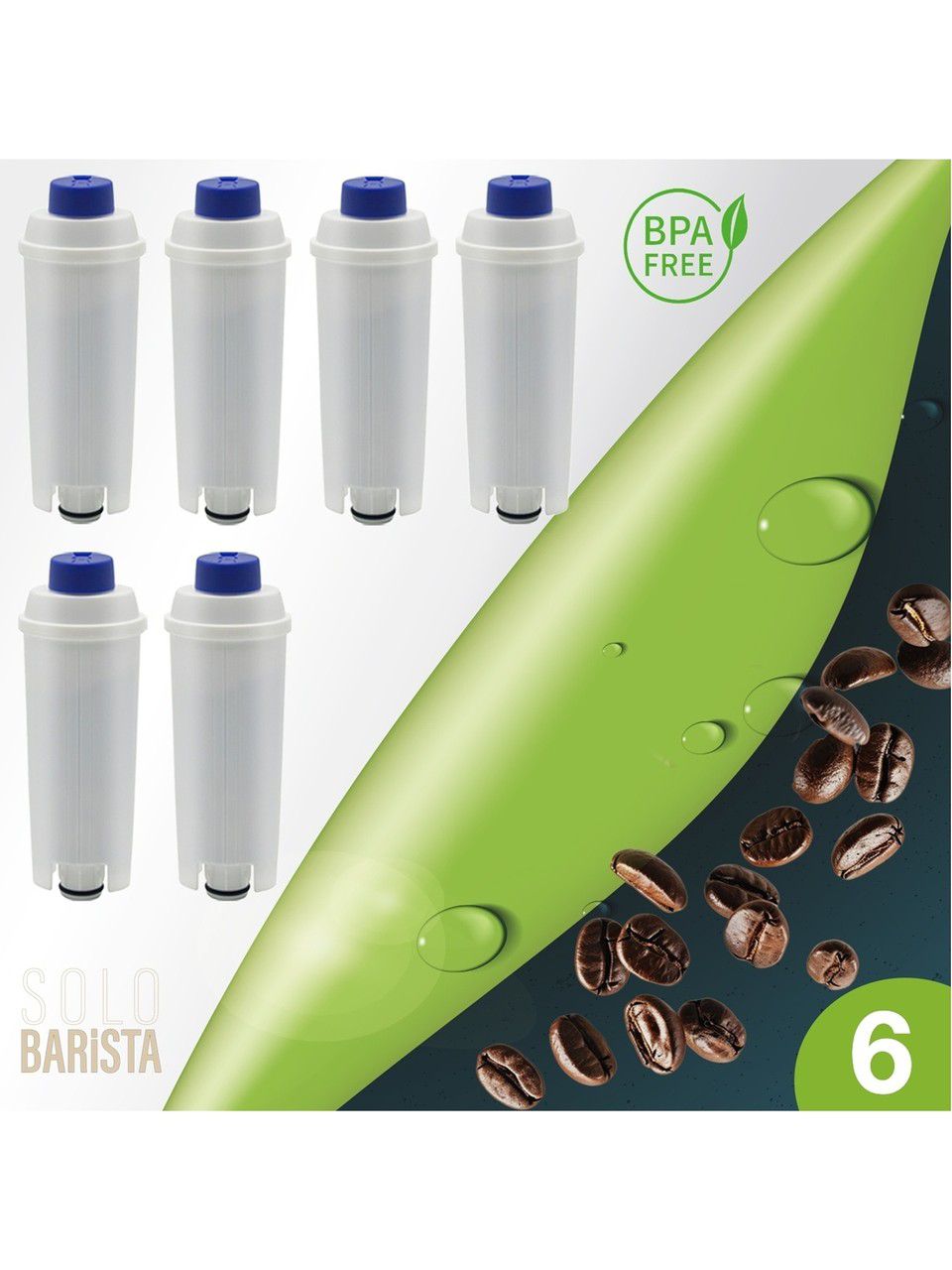 Delonghi Kahve Makinası Kireç Önleyici Su Arıtma Filtresi 6 Adet Delonghi Kahve Makinası Kireç Önleyici Su Arıtma Filtresi 6 Adet