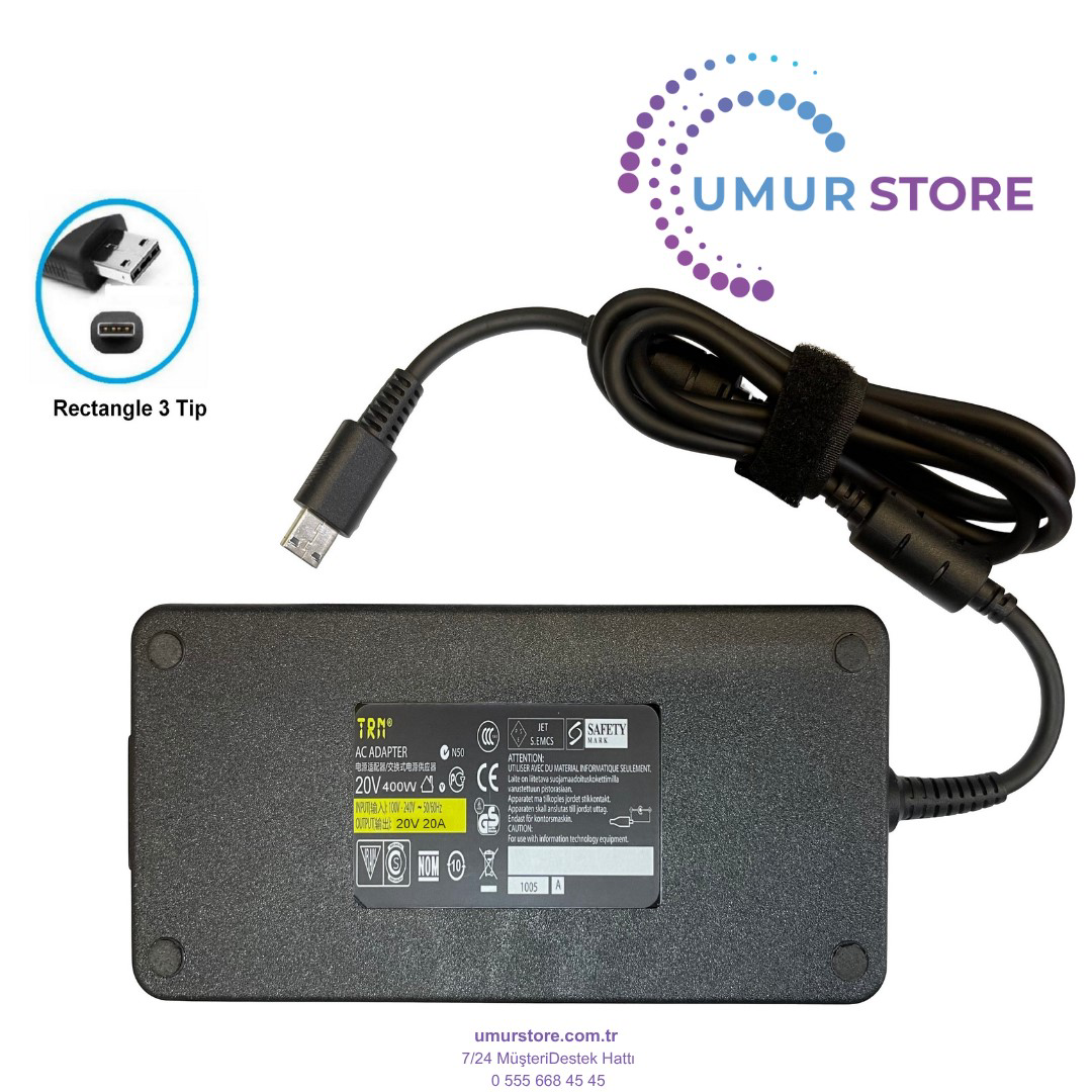 Delta ADP-400CB B Rectangle Laptop Adaptörü Delta ADP-400CB B Rectangle Laptop Adaptörü