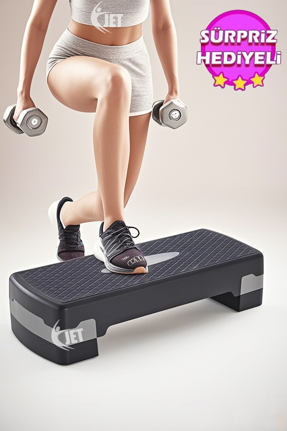 Jet Delux Kalite Step Tahtasi 2 Kademeli Ayarlanabilir Step Aerobik E