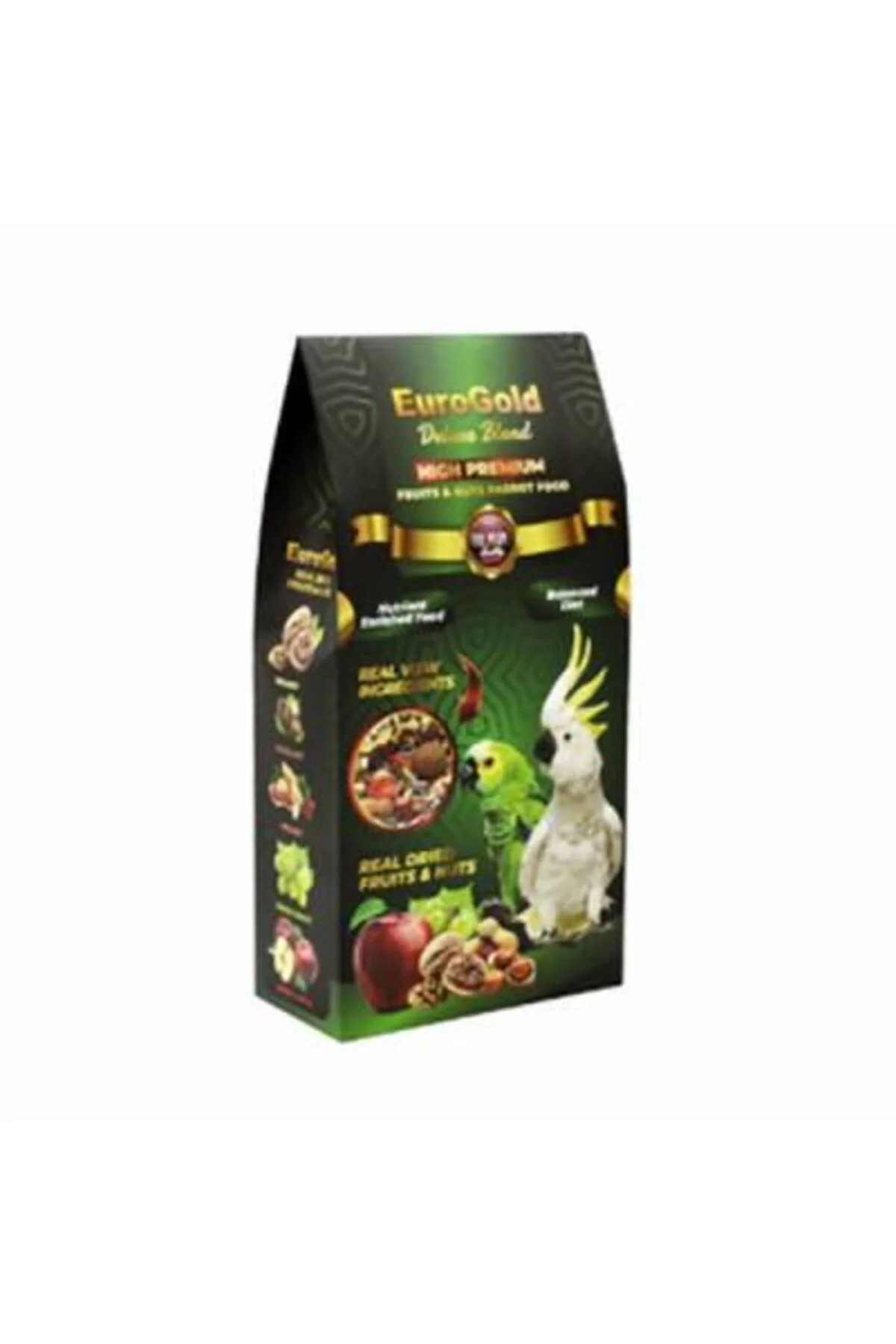 Deluxe Blend Fruits Nuts Meyveli ve Kuruyemişli Papağan Yemi 650 Gr
