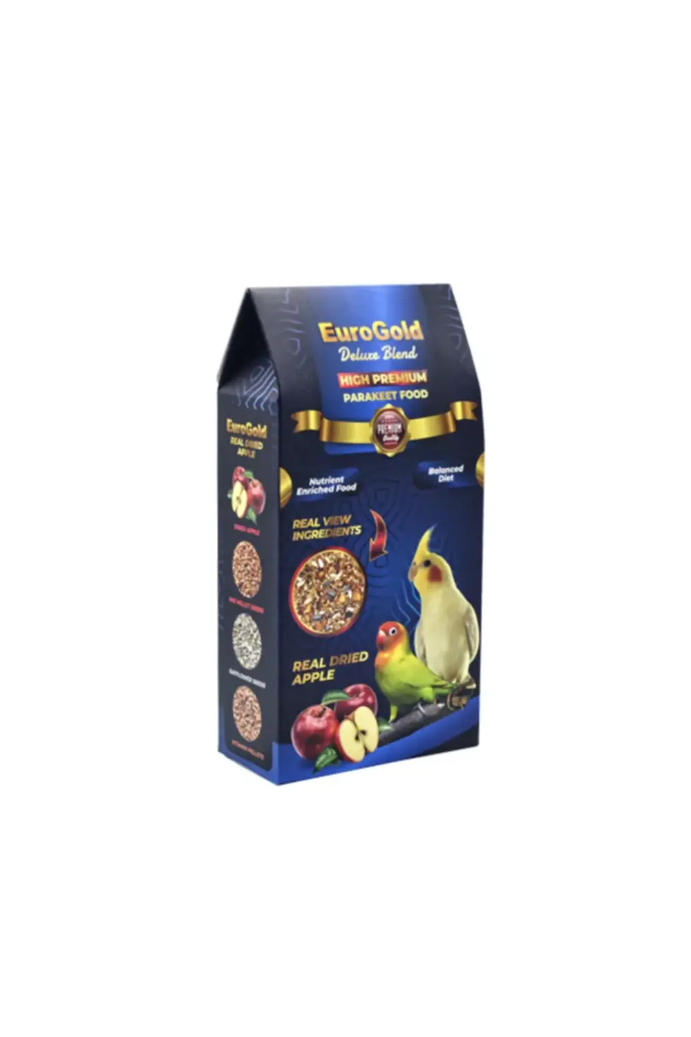 Deluxe Blend Gerçek Elmalı Premium Paraket Yemi 1 Kg