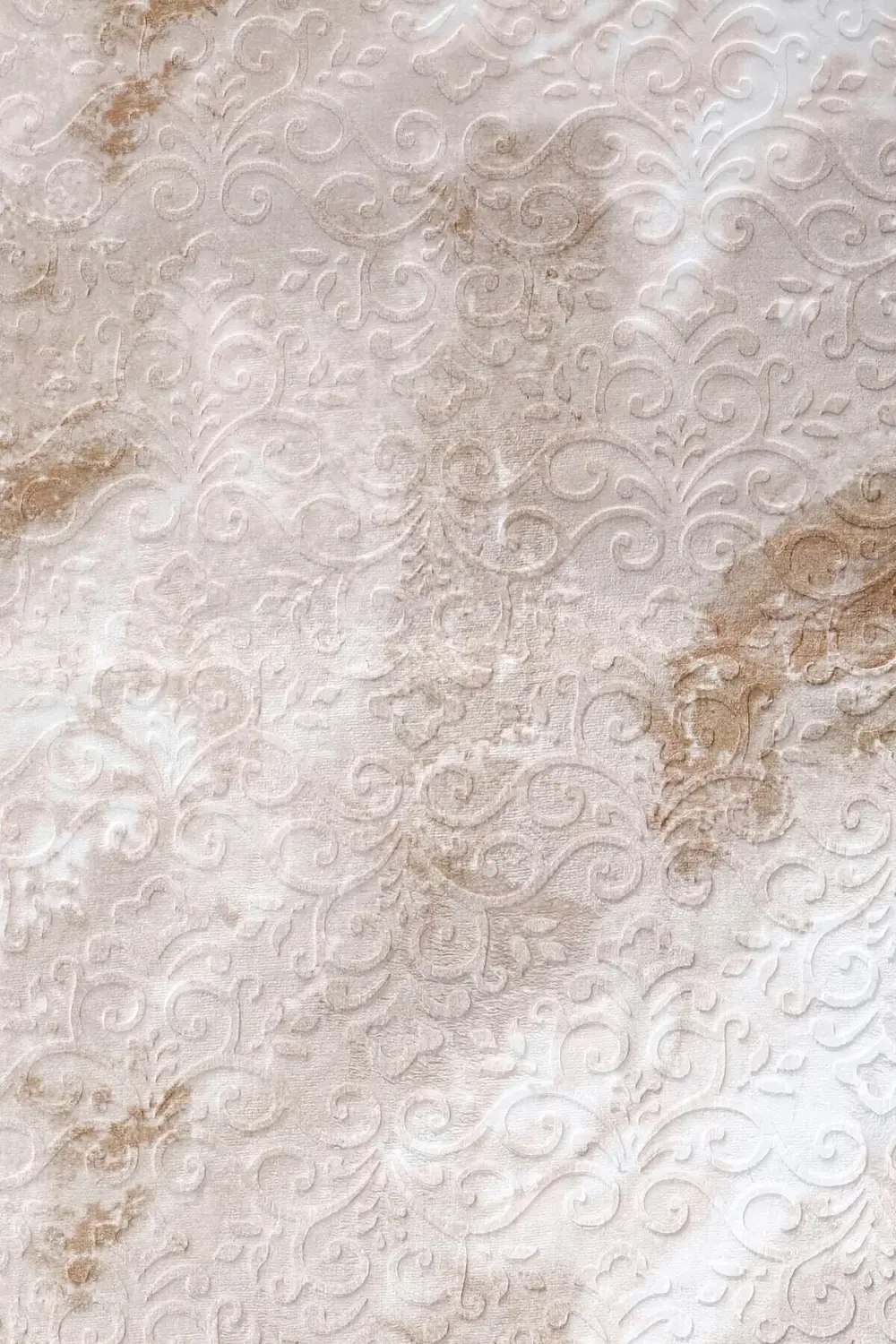 Delüxe Devetüyü Saçaklı Siyah Taban Oval Halı Yeni Kabartmalı Mod