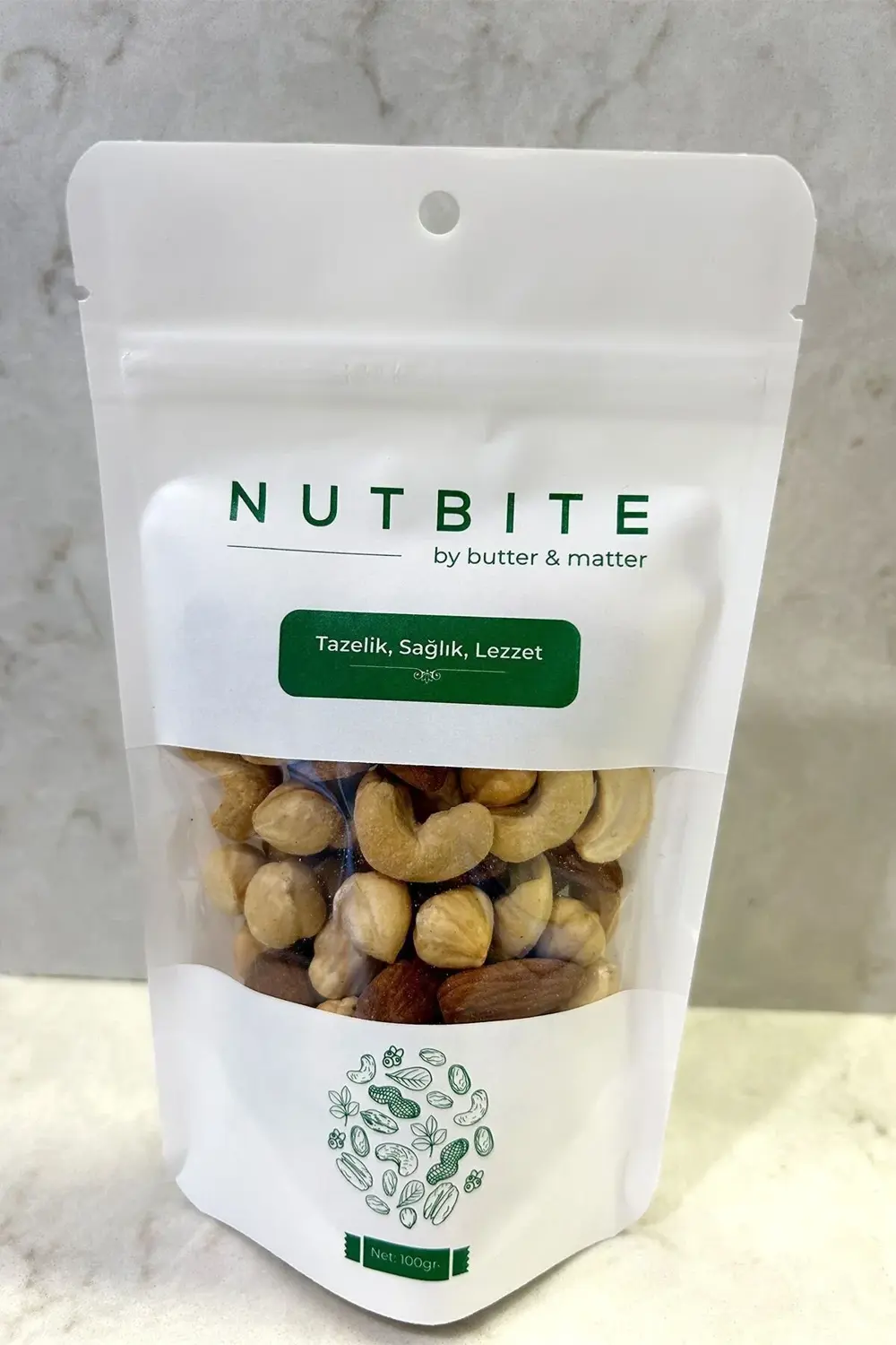 Deluxe Karışık 100gr - Kavrulmuş Kabuksuz Karışık Kuruyemiş - Tap