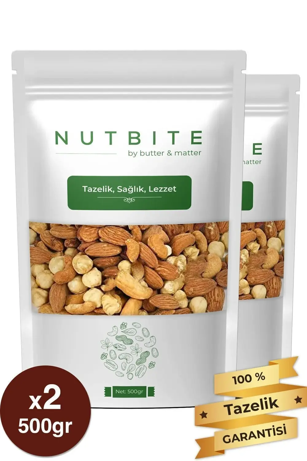 Deluxe Karışık 1kg - Kavrulmuş Kabuksuz Karışık Kuruyemiş - Tapta