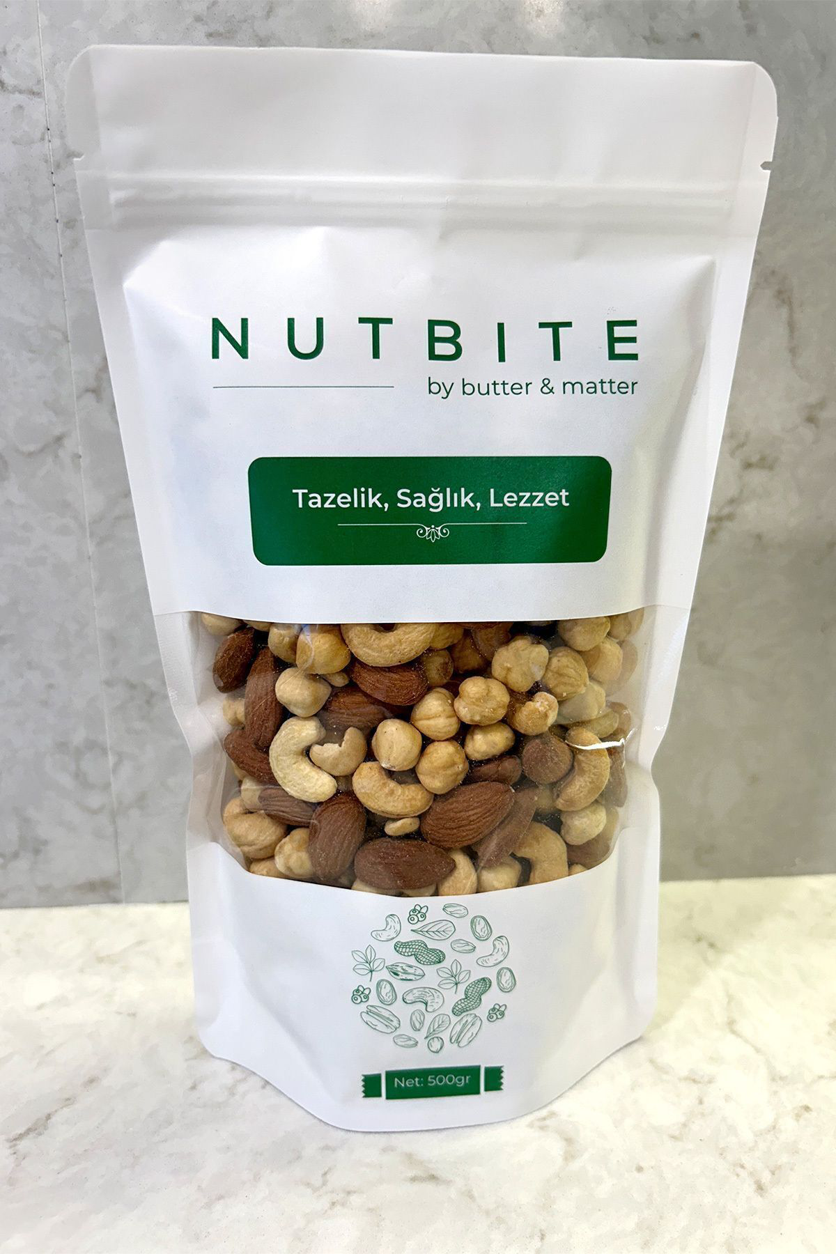 Deluxe Karışık 500 gr - Kavrulmuş Kabuksuz Karışık Kuruyemiş - Ta
