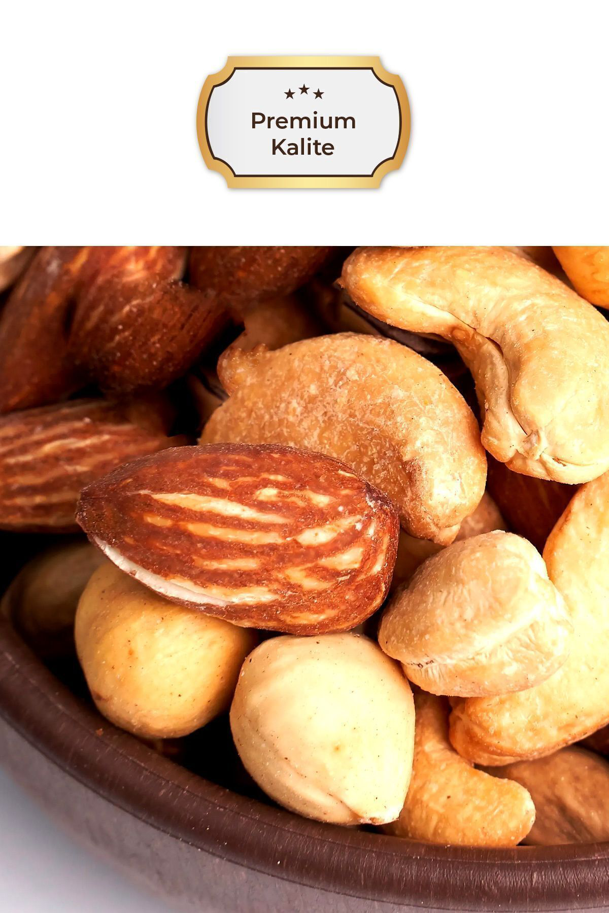 Deluxe Karışık 500 gr - Kavrulmuş Kabuksuz Karışık Kuruyemiş - Ta