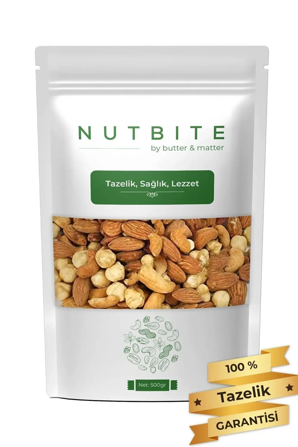 Deluxe Karışık 500 gr - Kavrulmuş Kabuksuz Karışık Kuruyemiş - Ta