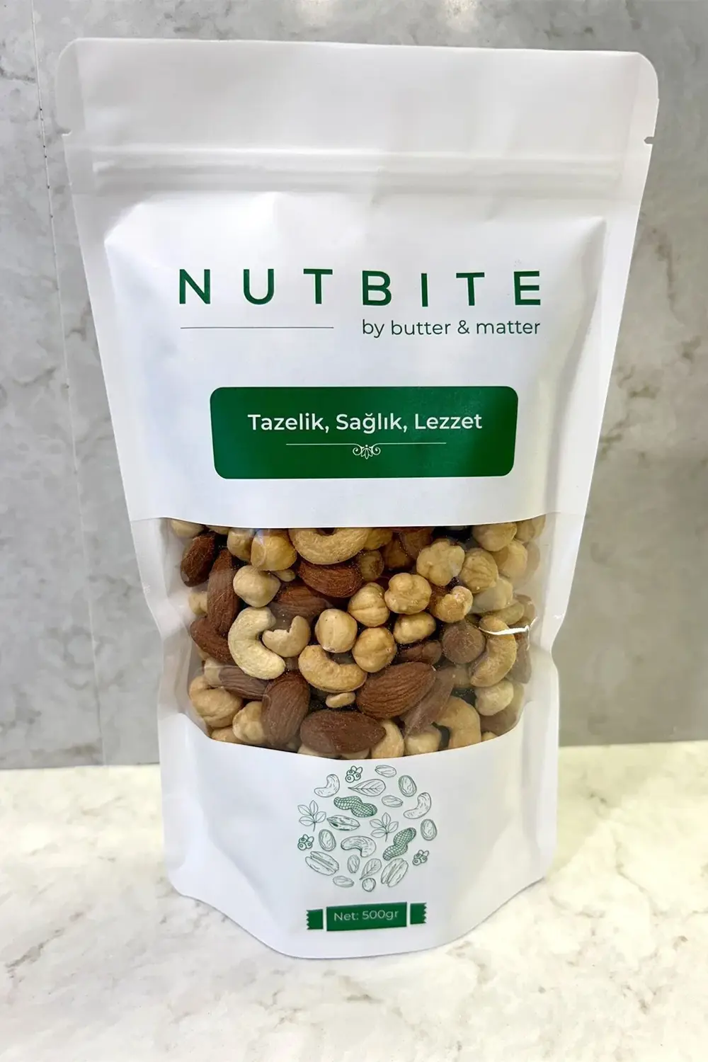 Deluxe Karışık 500 gr - Kavrulmuş Kabuksuz Karışık Kuruyemiş - Ta