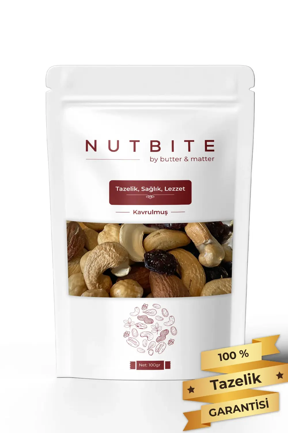 Deluxe Mix 100gr - %100 Doğal Atıştırmalık - Fırınlanmış Kaju, Ba