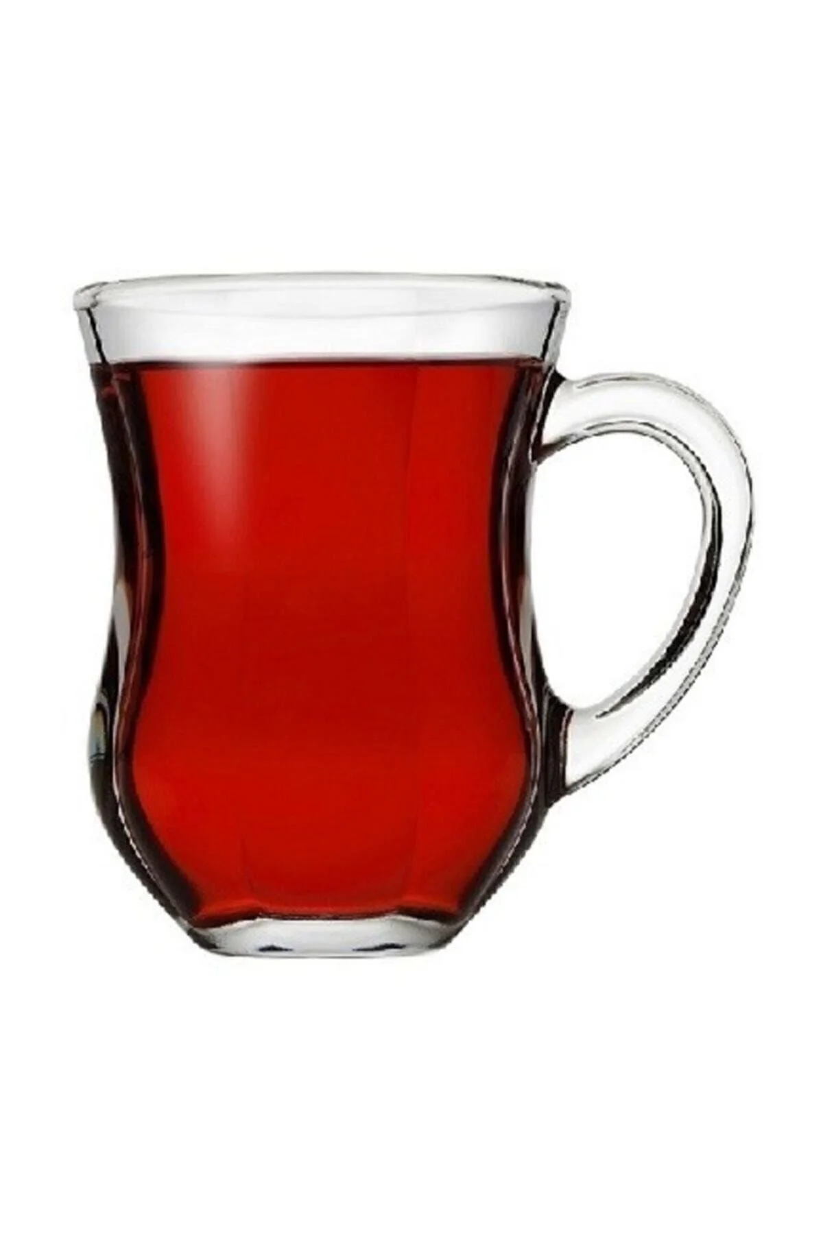 Dem Kulplu Çay Bardak -12 Li Çay Bardağı - Görsel 2
