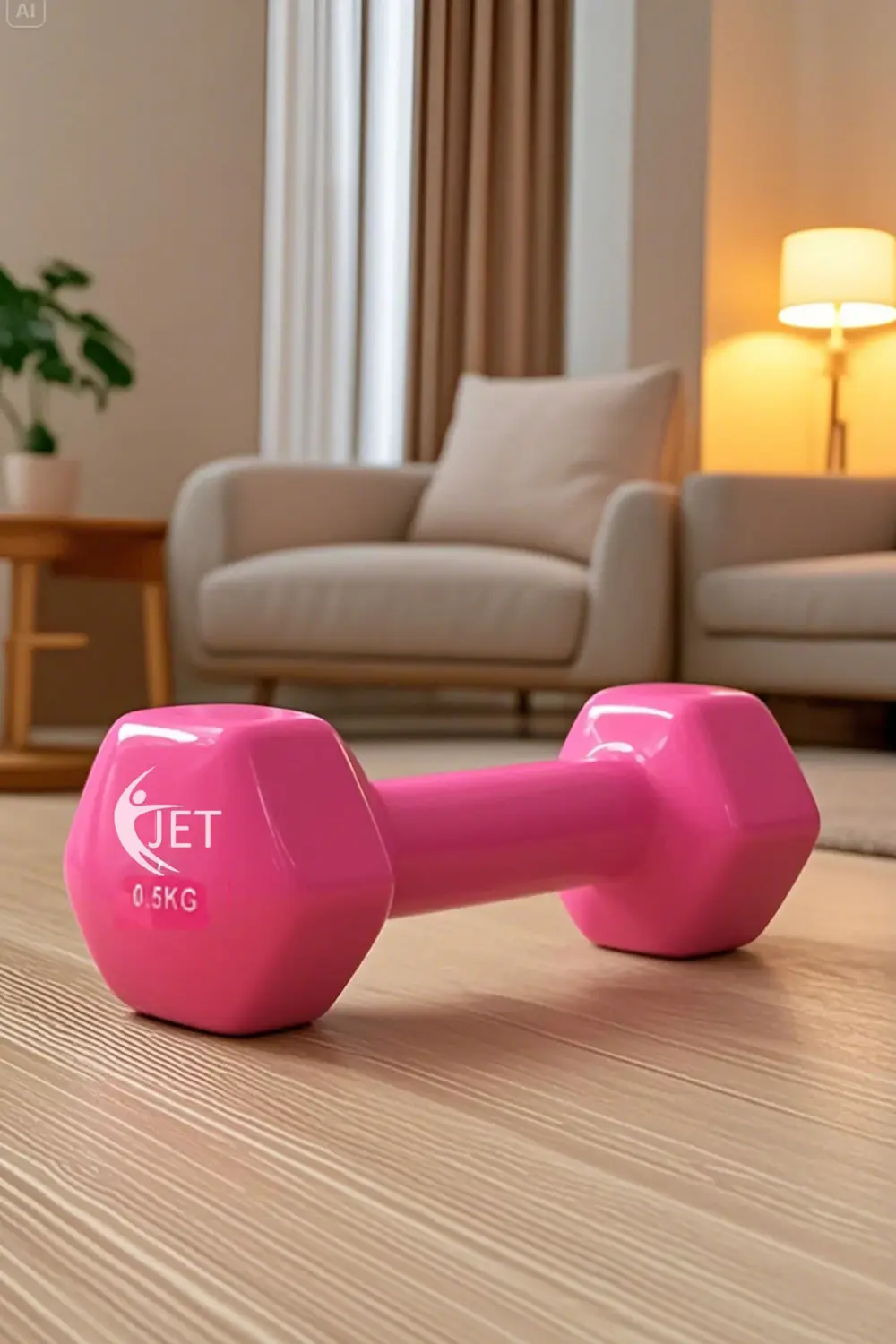 Demir Dambıl 1 Adet 0.5 Kg Tekli 1 Tane Demir Döküm Vinyl Kaplama