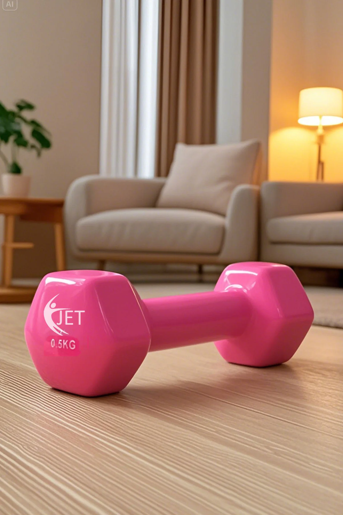 Demir Dambıl 1 Adet 0.5 Kg Tekli 1 Tane Demir Döküm Vinyl Kaplama