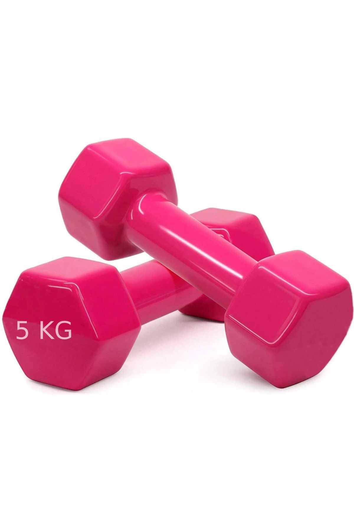 Jet Demir Dambıl 5 Kg X 2 Adet Vinyl Kaplı Demir Döküm Dumbell Dambıl