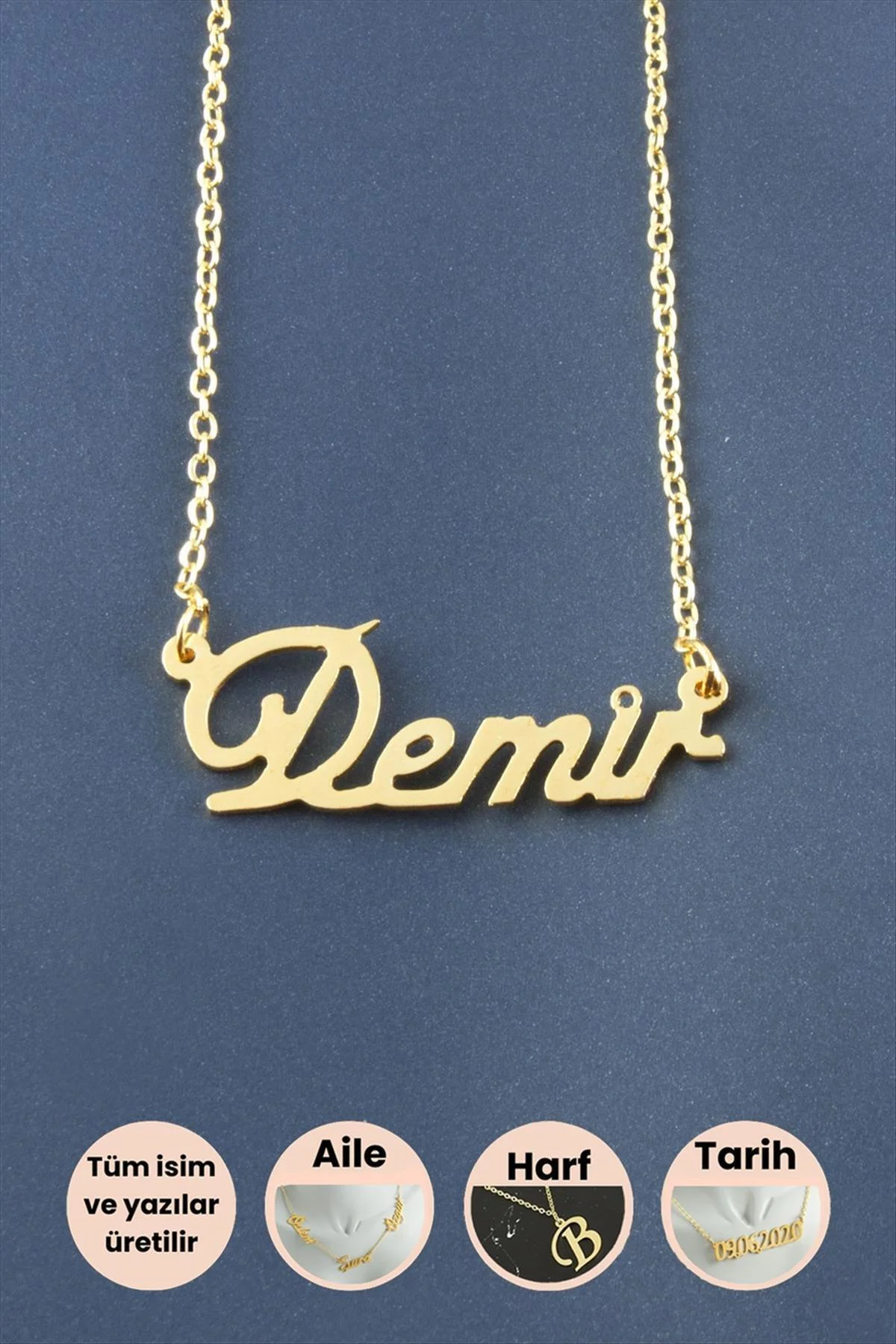 Demir İsimli Kolye Demir İsimli Kolye