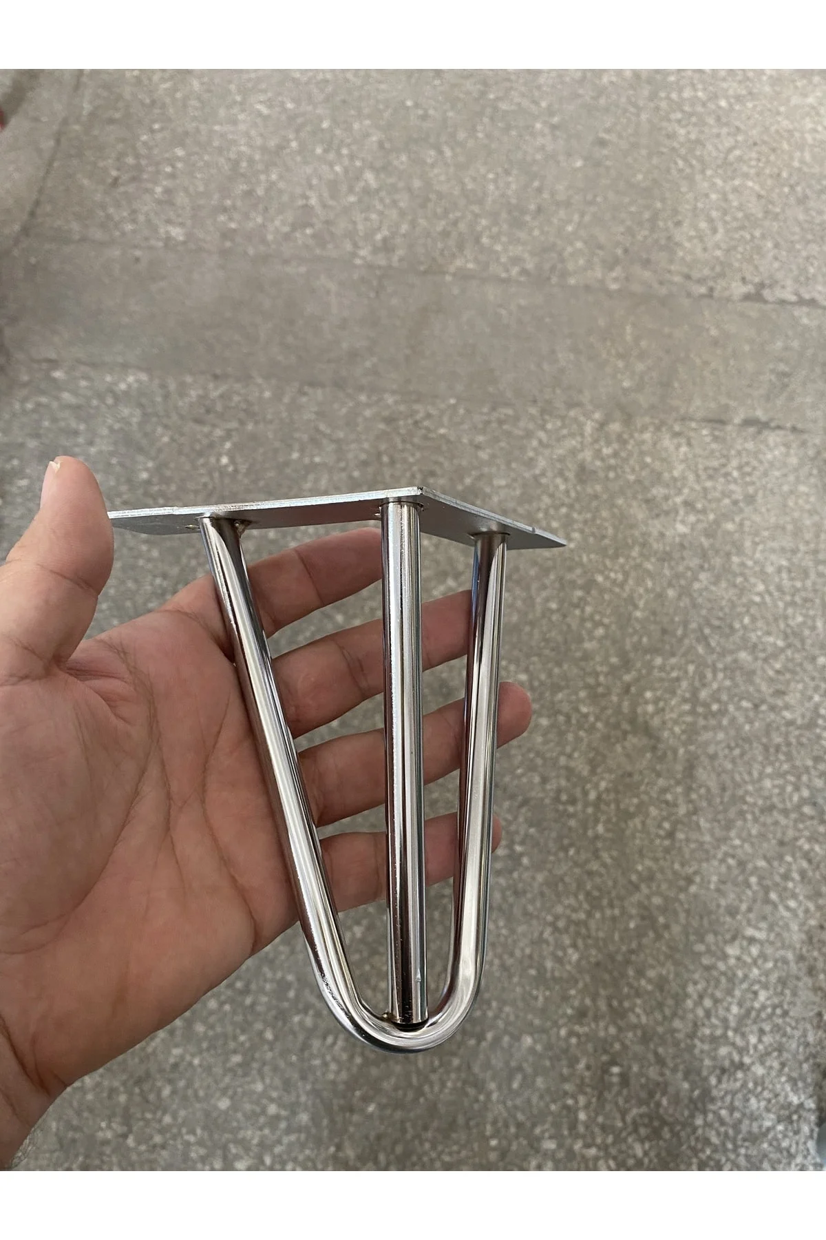 Demir Krom Koltuk Kanepe Ayağı 15cm