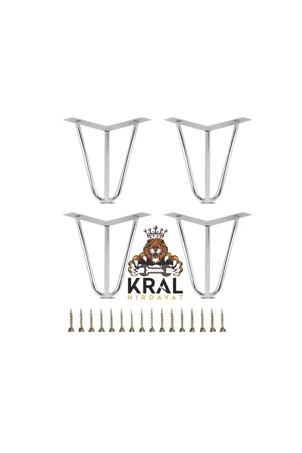 Demir Krom Koltuk Kanepe Ayağı 15cm