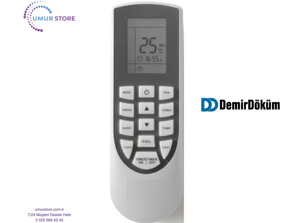 Demirdöküm A5 A++ 9000 BTU Duvar Tipi Inverter Klima Kumandası