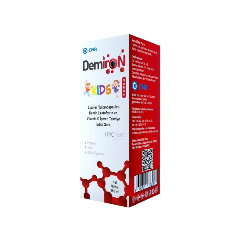 Demiron Kids Demir, Laktoferrin ve Vitamin C Sıvı 150ml Demiron Kids Demir, Laktoferrin ve Vitamin C Sıvı 150ml