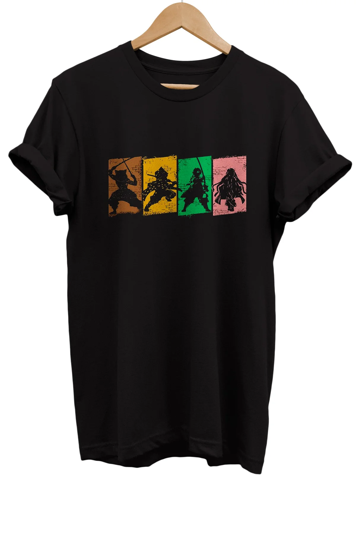 Demon Slayer %100 Pamuk Basic T-shirt Normal Beden Tişört