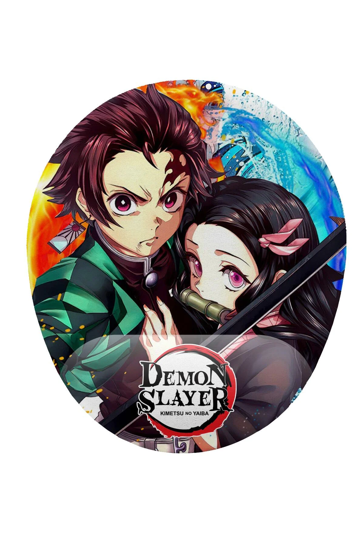 Demon Slayer Anime Bilek Destekli Mouse Pad Ergonomik Kaymaz Taba