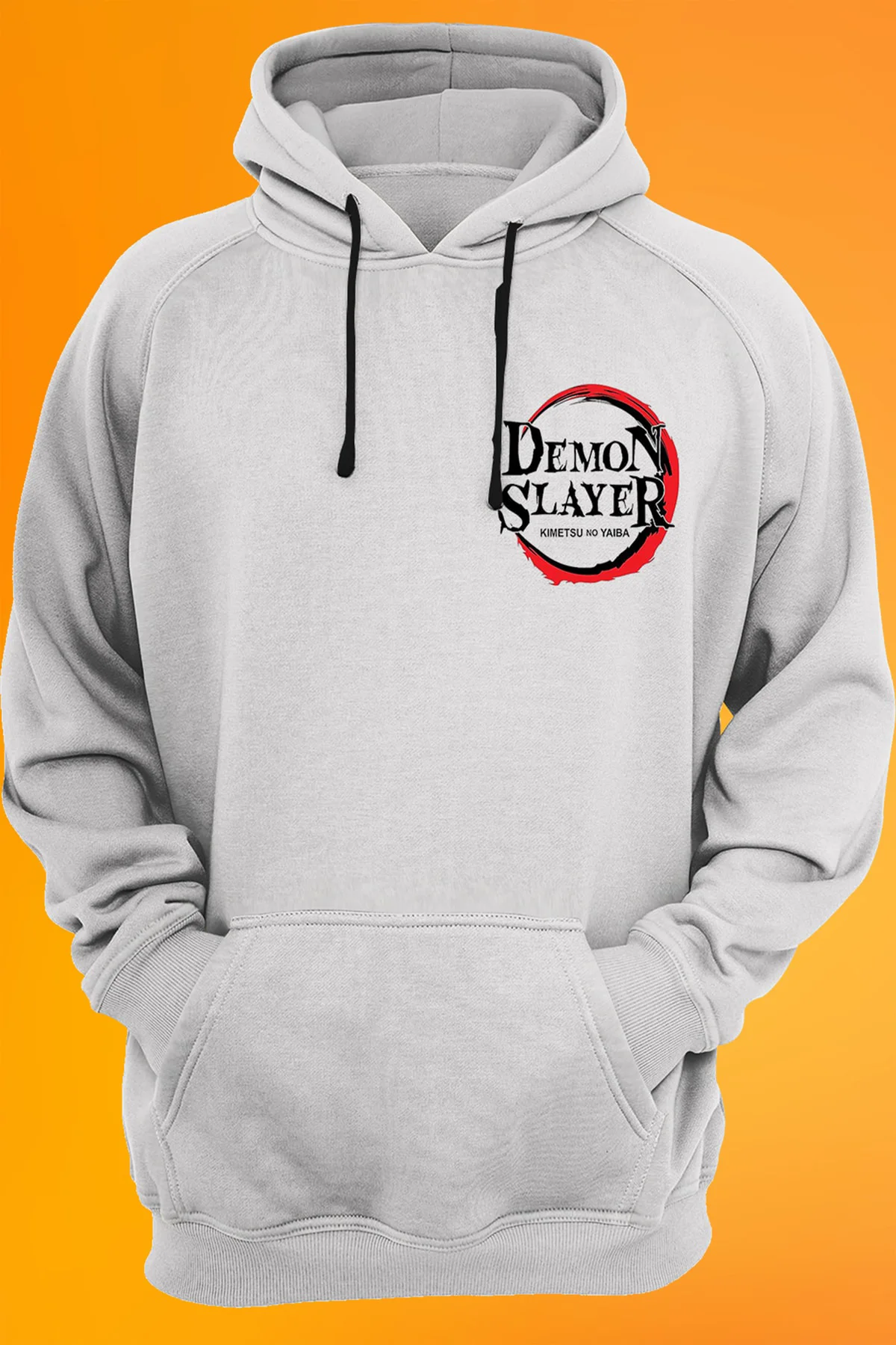 Demon Slayer Baskılı 3 Ipl. Şardonlu, Kalın (600GR.) Içi Polar Kapüşonlu Sweatshirt