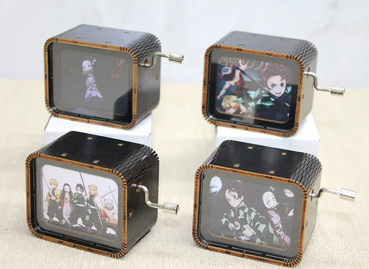 Demon Slayer Temalı Ahşap Müzik Kutusu - Koleksiyon ve Dekor