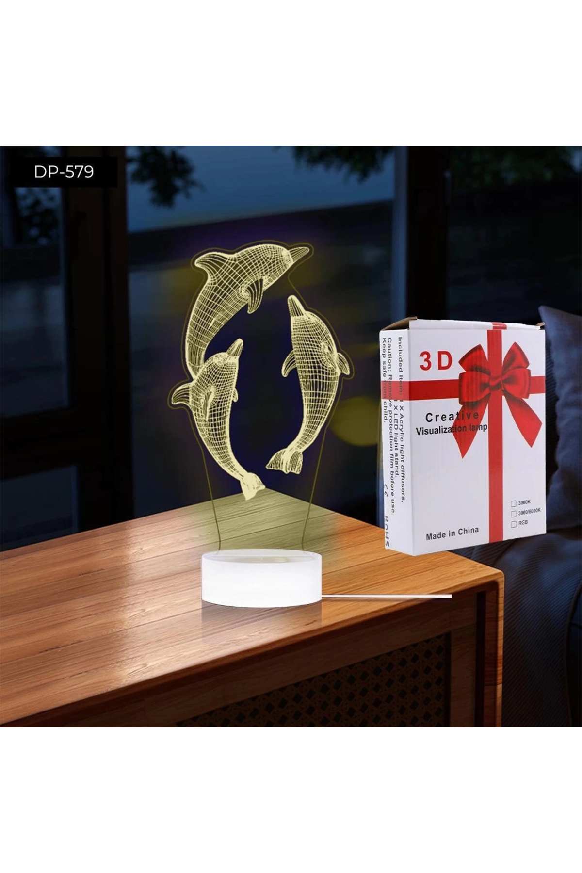 Ynt İthalat Dempower Yunus Şekilli Gece Lambası