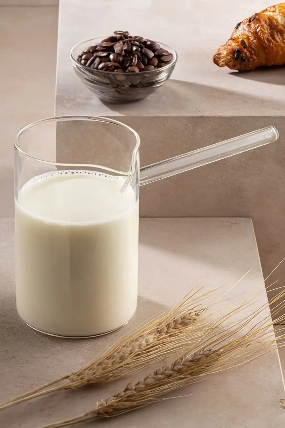 DENARO Ateşe Isıya Dayanıklı Cezve Borosilikat Cam Cezve 400 ML