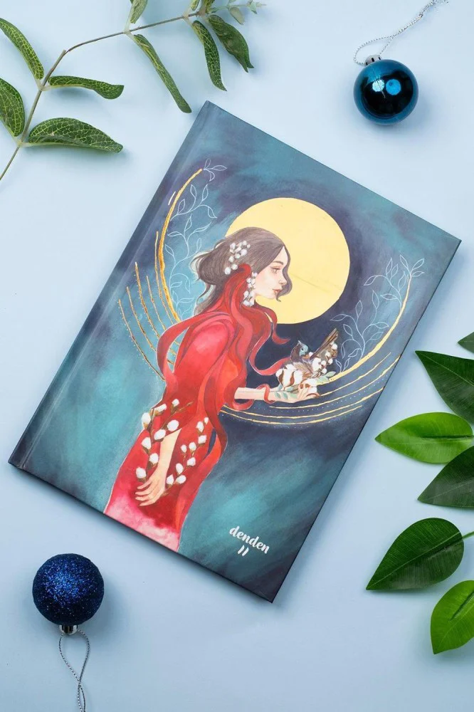 Denden Sert Kapaklı Defter Ayla Acet Yaldız Seri Zamansız 17x24 Denden Sert Kapaklı Defter Ayla Acet Yaldız Seri Zamansız 17x24
