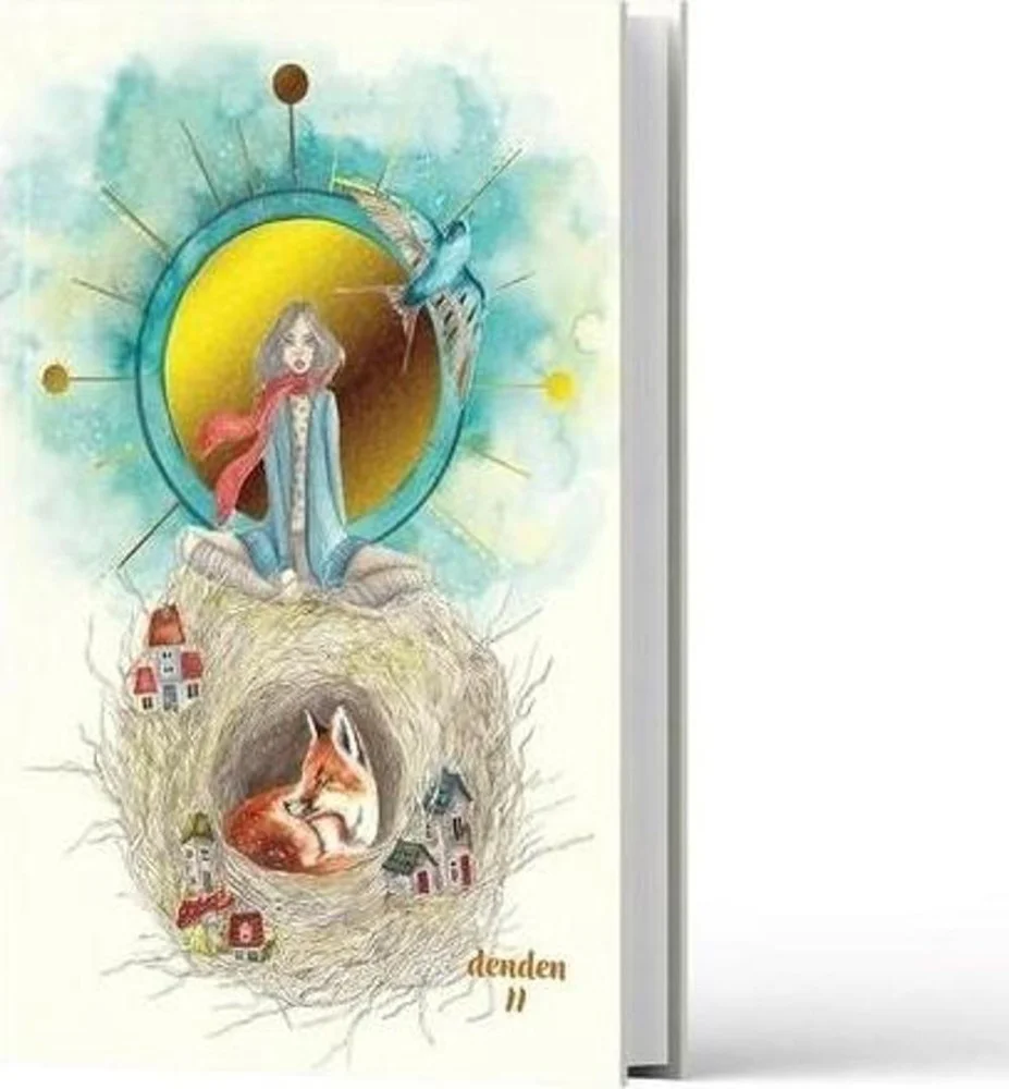 Denden Sert Kapaklı defter Ayla Acet Yaldız Seri Yuva 17x24