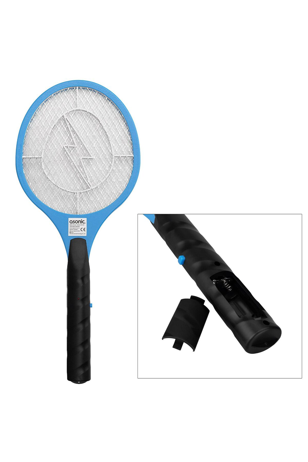 Deney1 Sinek Öldürücü Raket Tip Pilli Mavi Asonic As-a22