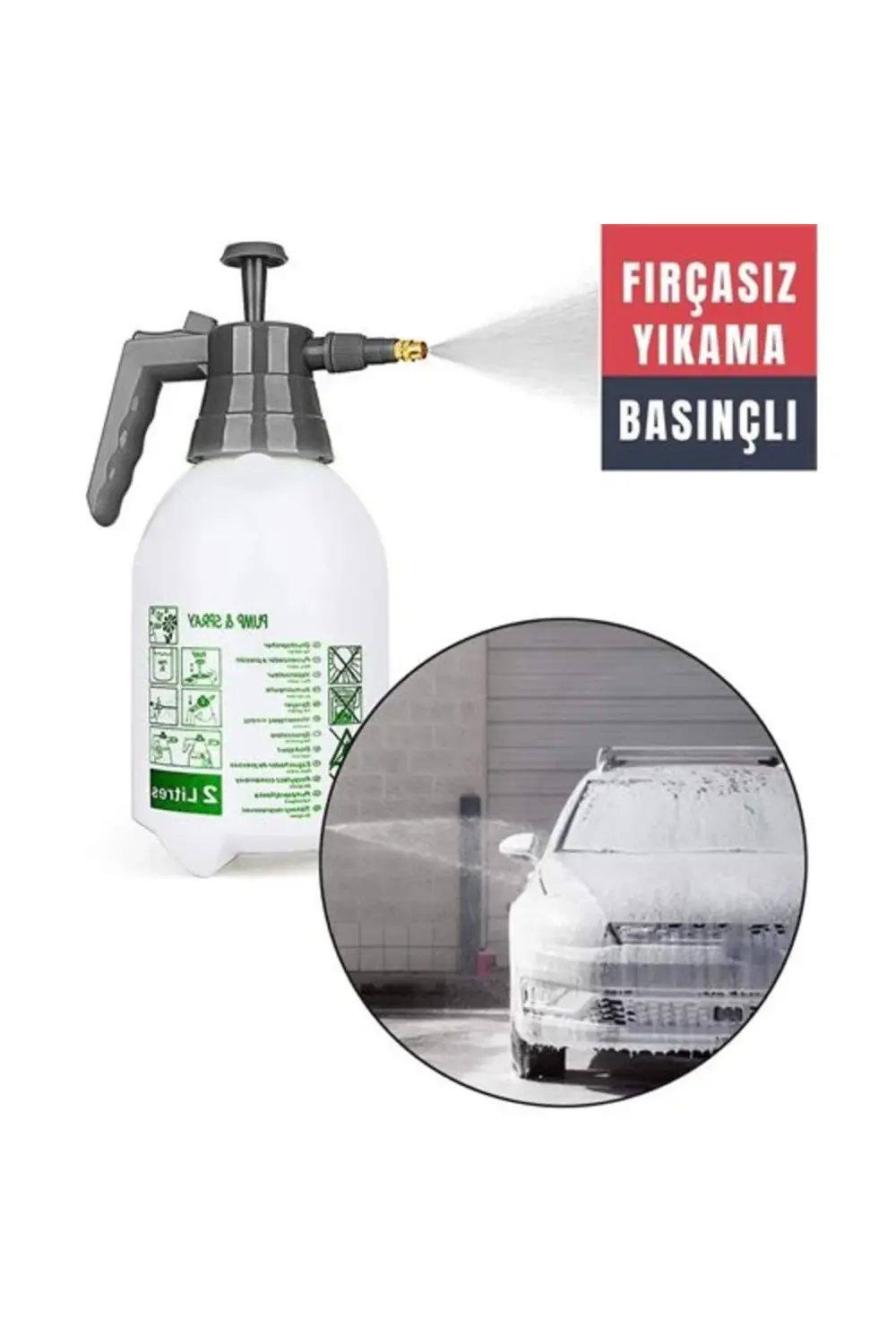 Deney1 Tronic Basınçlı Köpük Püskürtme Yıkama Sprey Şişe