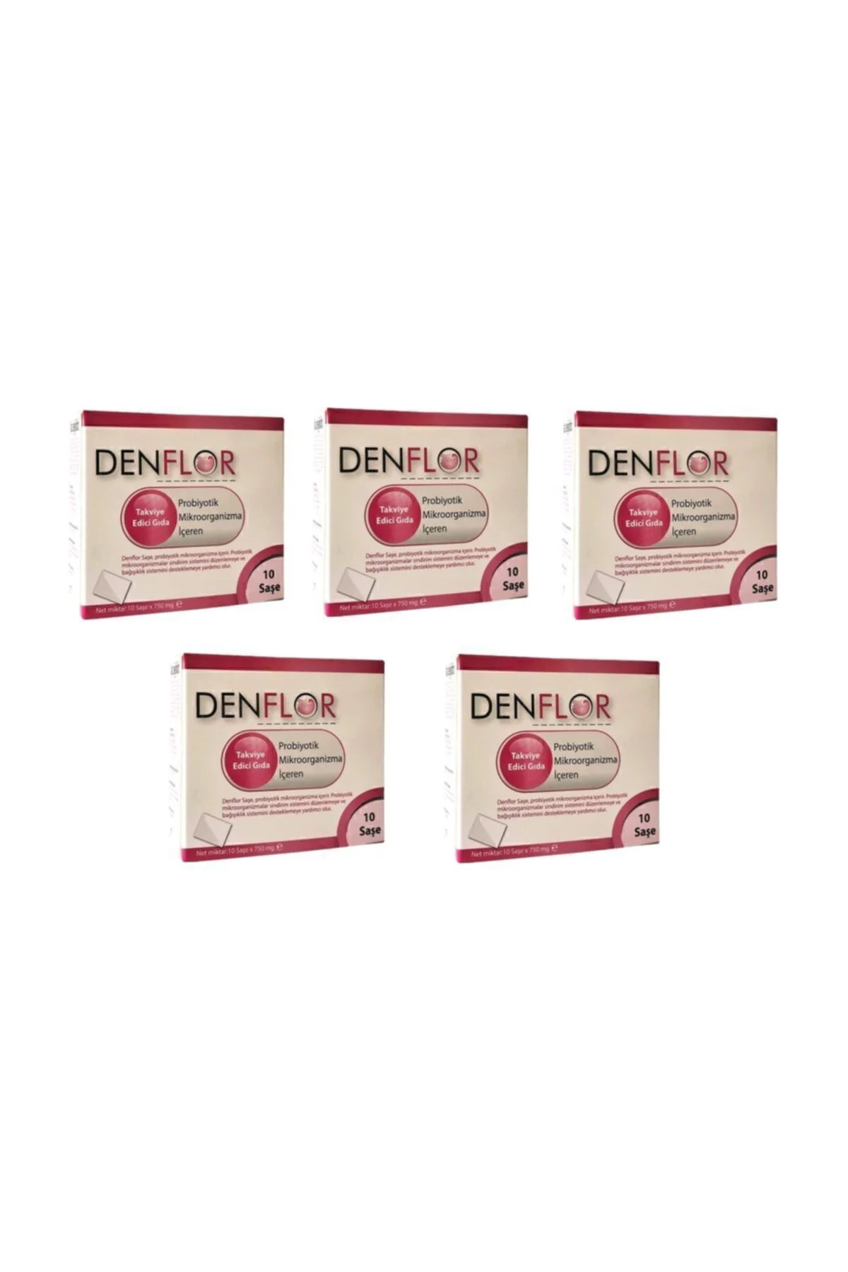 Denflor Probiyotik 10 Saşe - 5'li Paket Denflor Probiyotik 10 Saşe - 5'li Paket